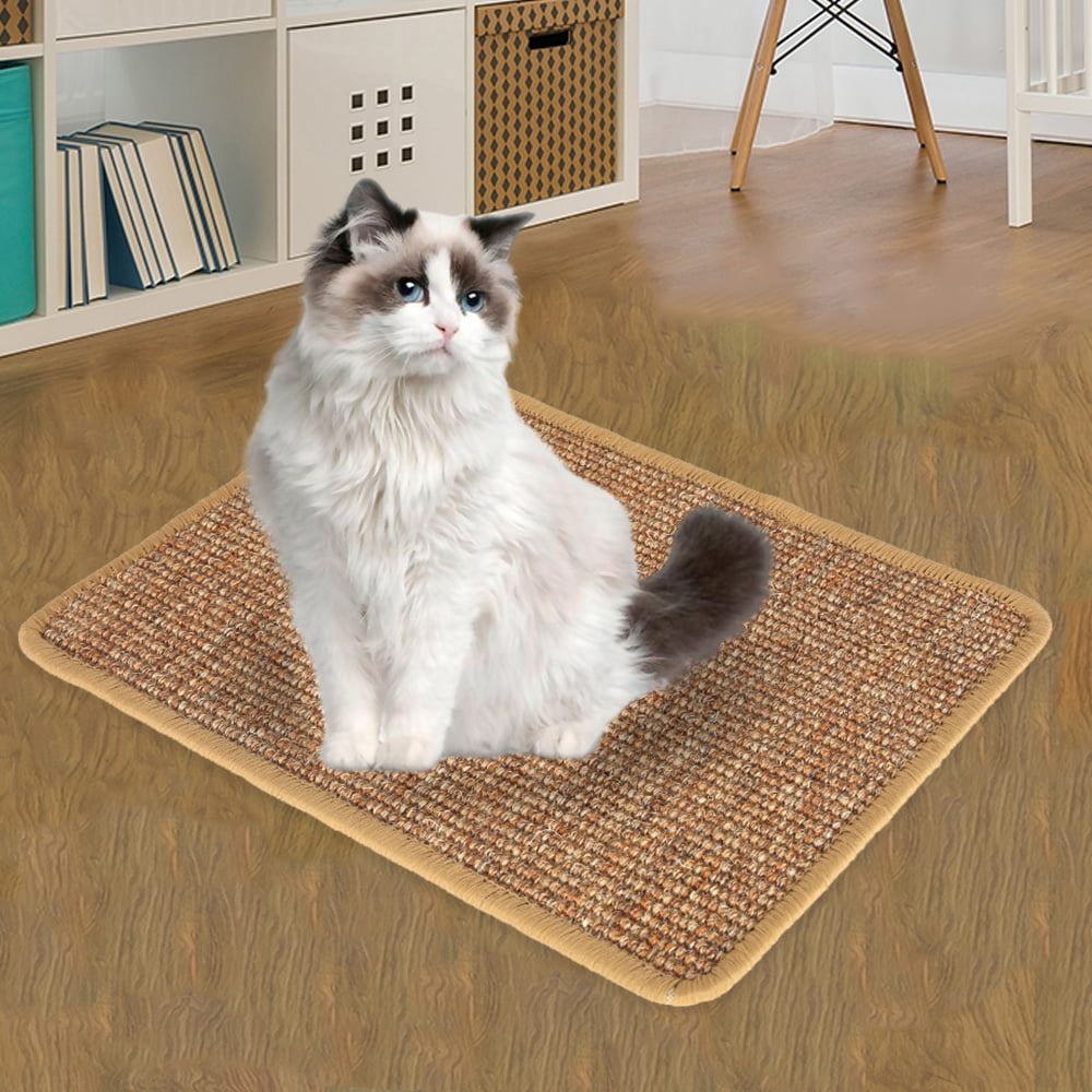 Willstar Pet Kitten Board Sisal Scratcher Cat Scratch Toy Post Pole Scratching Pad Mat-11.7*15.6 Inches