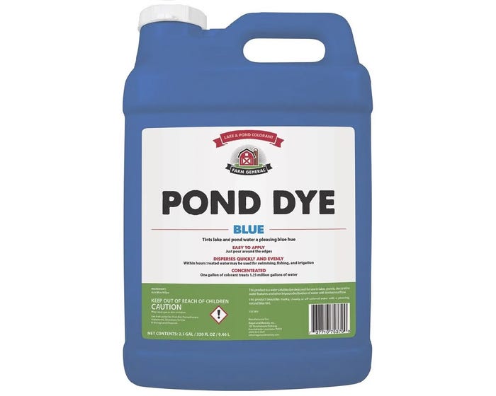 Farm General Blue HD Pond Dye， 2.5 Gallon - 75379