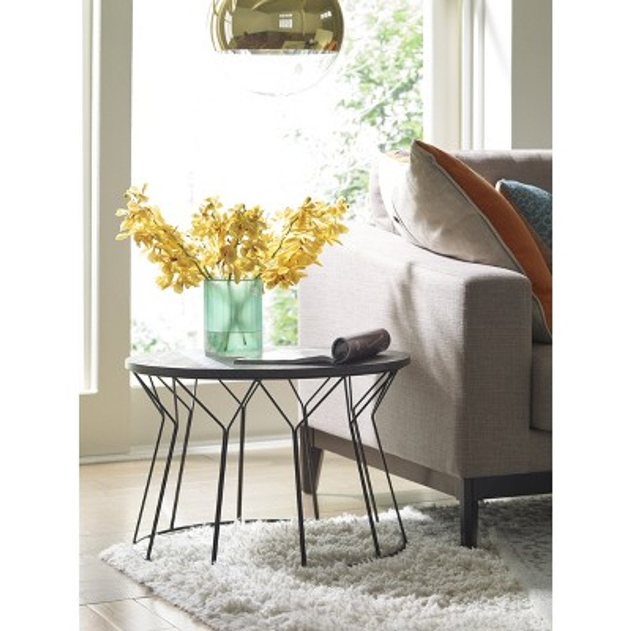 Fleur Coffee Table Noir Black - Adore Decor