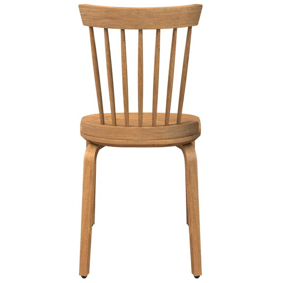 Solid Wood Slat Back Windsor Chair (Set of 2) W760...