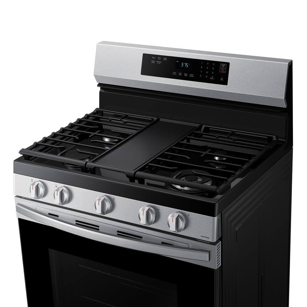  6.0 cu. ft. Smart Freestanding Gas Range with 18K BTU Dual Power Burner in Stainless Steel NX60A6311SS