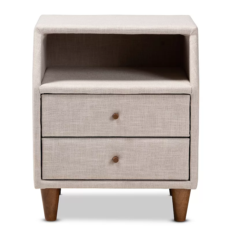 Baxton Studio Claverie Nightstand