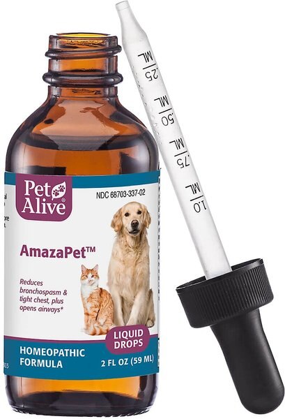 PetAlive AmazaPet Homeopathic Medicine for Asthma for Cats and Dogs