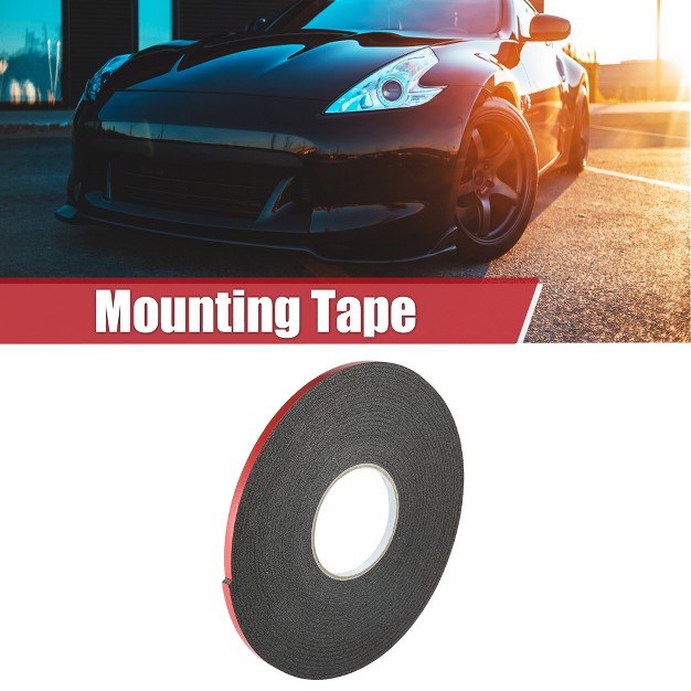 Unique Bargains Car Waterproof Double Sided Sponge Tape Red Black 1 Pc