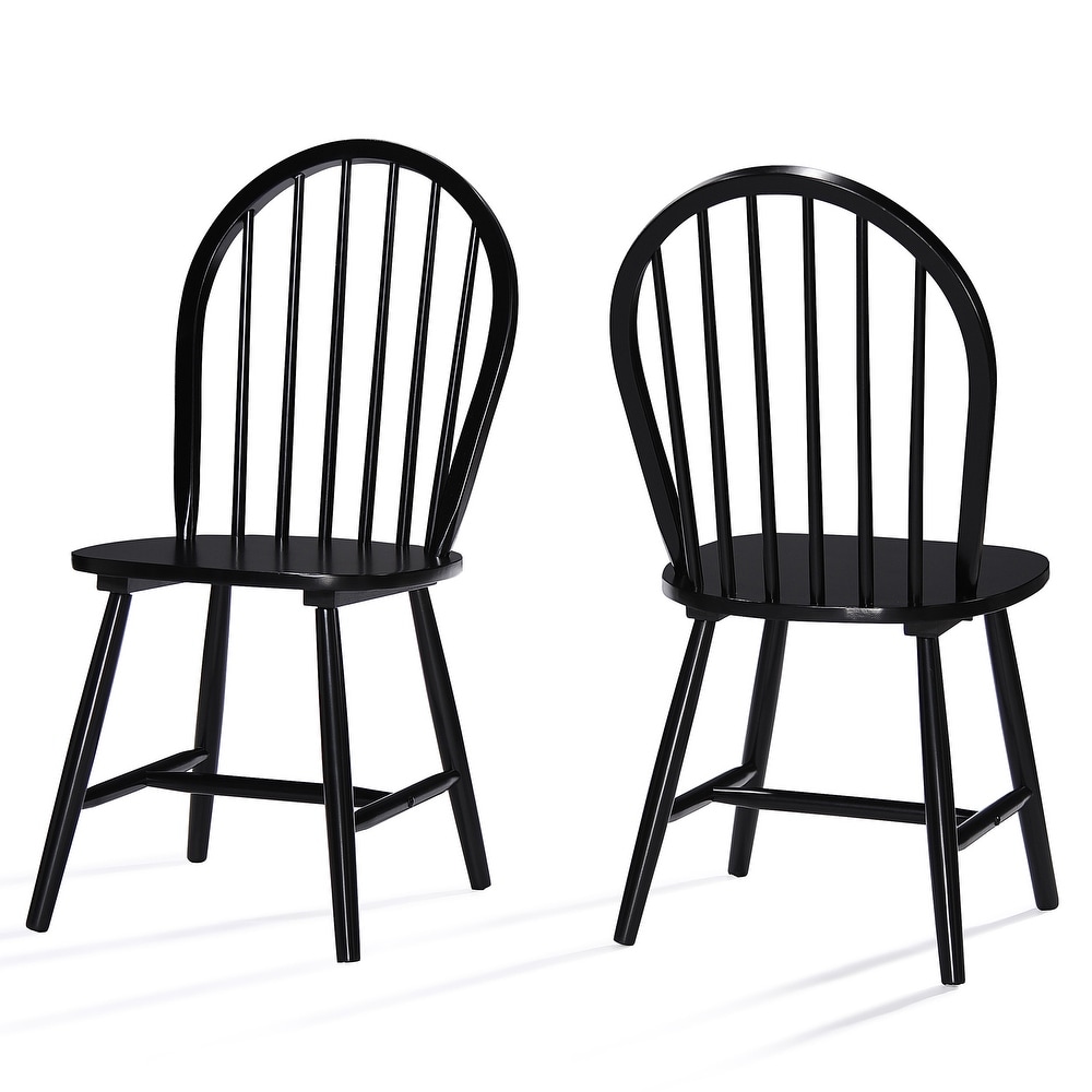 Declan Farmhouse High Back Spindle Dining Chairs (Set of 2) by Christopher Knight Home