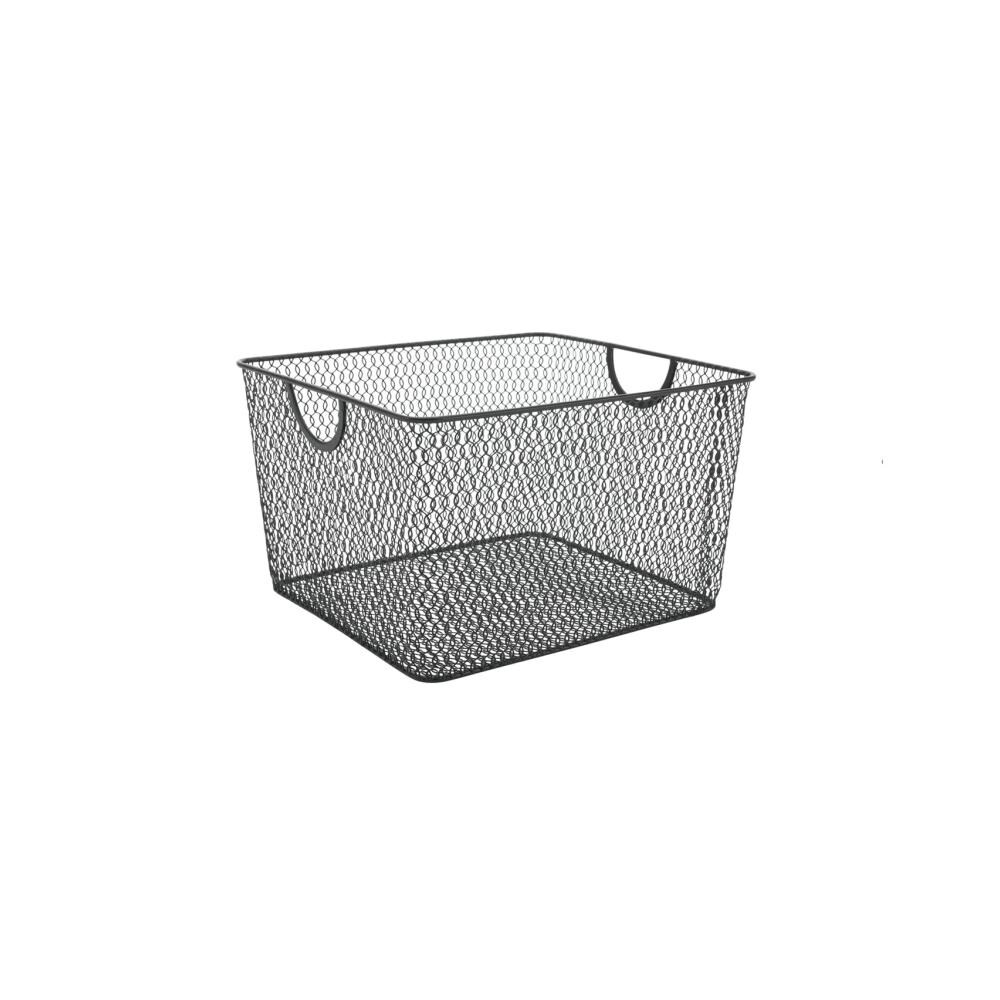 YBM Home Mesh Open Bin Storage Basket Organizer for Fruits  Vegetables  Pantry Items Toys  Pack of 1