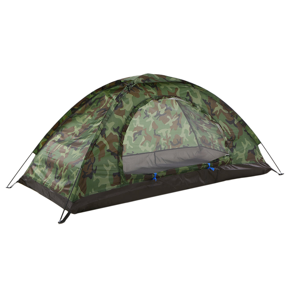 Lixada Camping Tent for 1 Person Single Layer Outdoor Portable Camouflage Travel Beach Tent