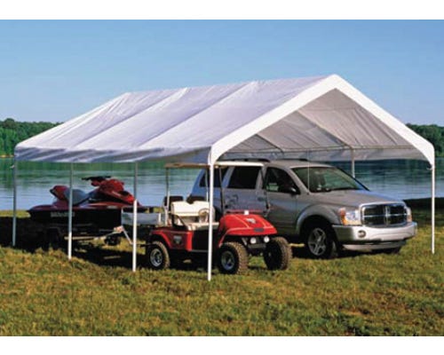 ShelterLogic 18 x 20 Super Max™ Canopy， White Cover - 26773