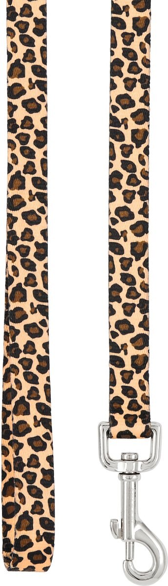 Frisco Leopard Print Polyester Dog Leash