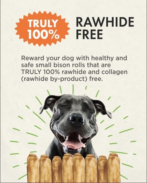 Canine Naturals 2.5-in Mini Roll Bison Dog Chew Treat