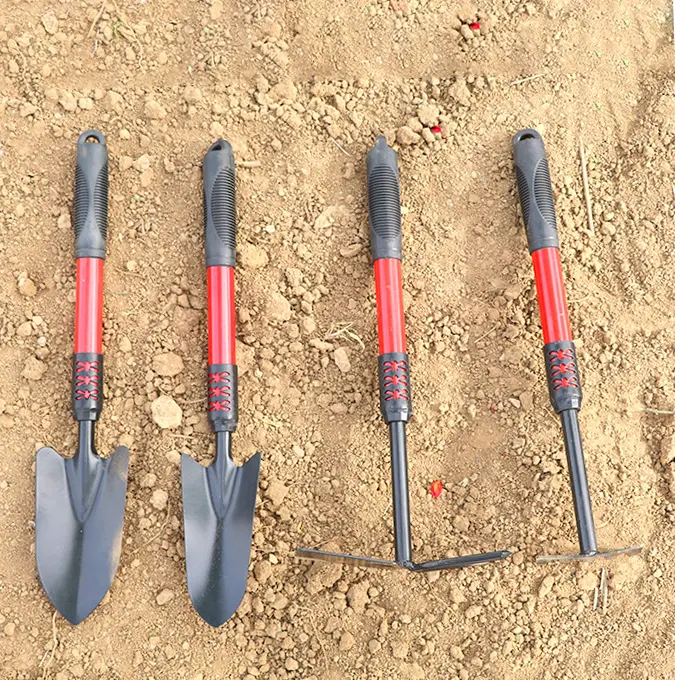 Durable Garden Hand Tools4pcs Gardening Tools with Soft Rubberized Non Slip Handle Garden tool set