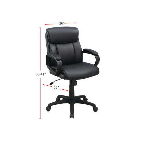 Standard Back Upholstered Office Chair  Black SR01...