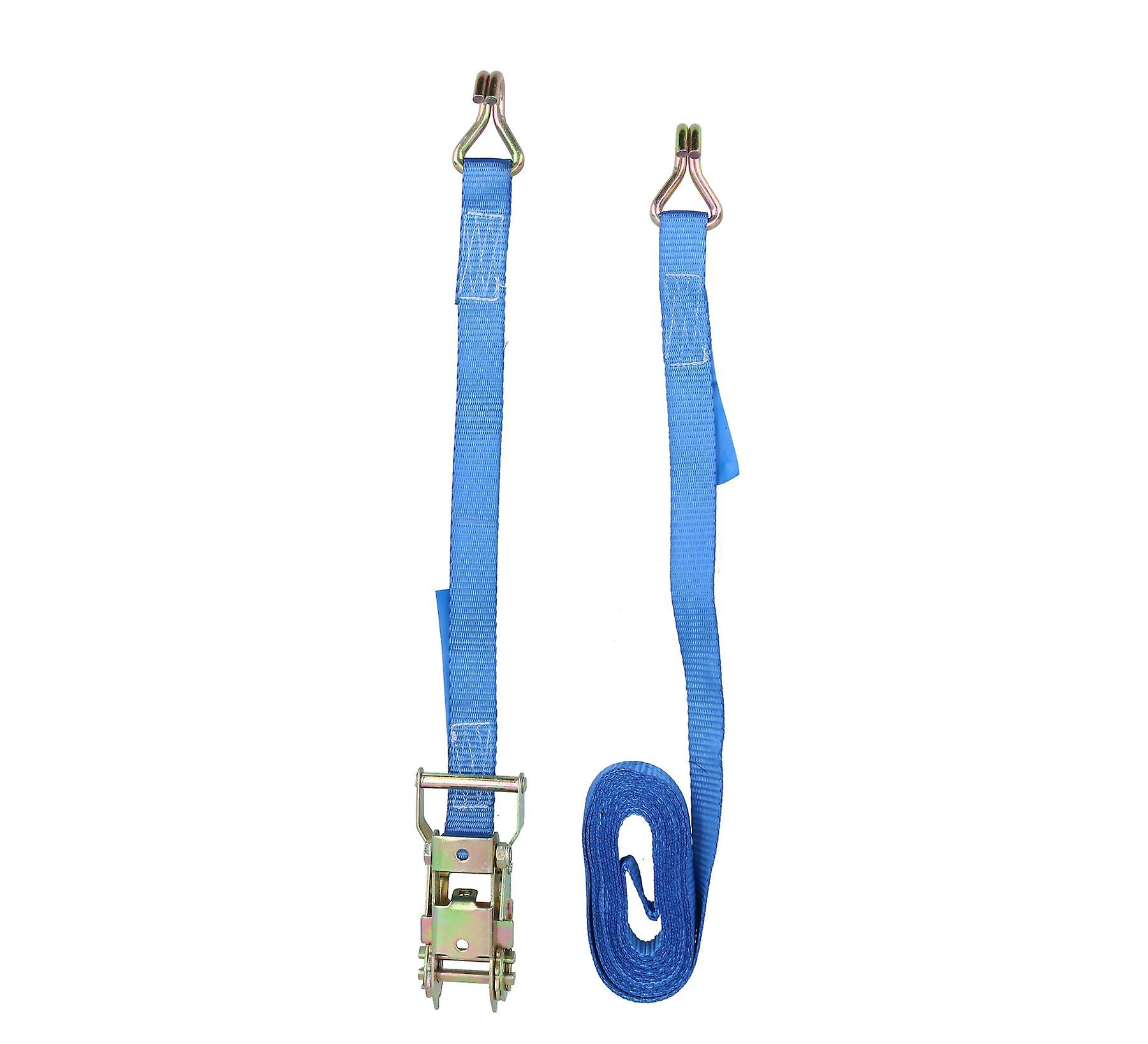 4 x 4 Metre x 25mm Heavy Duty ratchet Strap Tie Down Lashing Straps 0.4 Ton