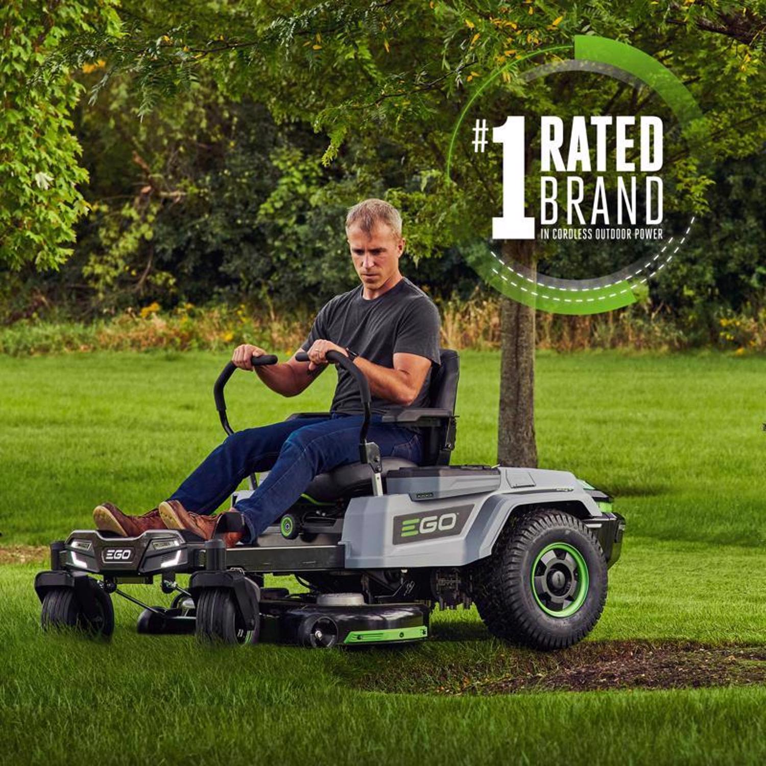 EGO Power+ Z6 ZT4204L 42 in. 56 V Battery Zero Turn Riding Mower Kit (Battery \u0026 Charger) W/ FOUR 10.0 AH BATTERIES