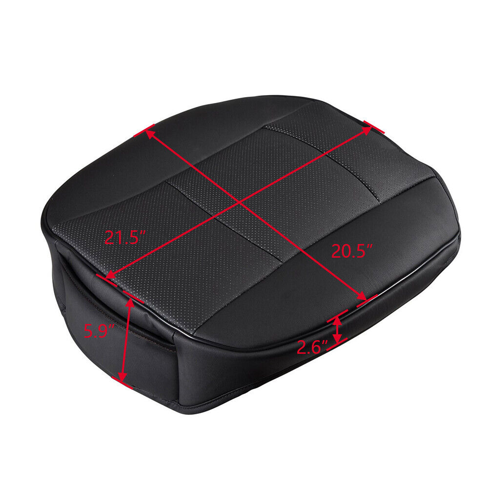 PU Leather Car Front Cover Cushion Seat Protector Half Full Surround Universal Black Full Surround Color