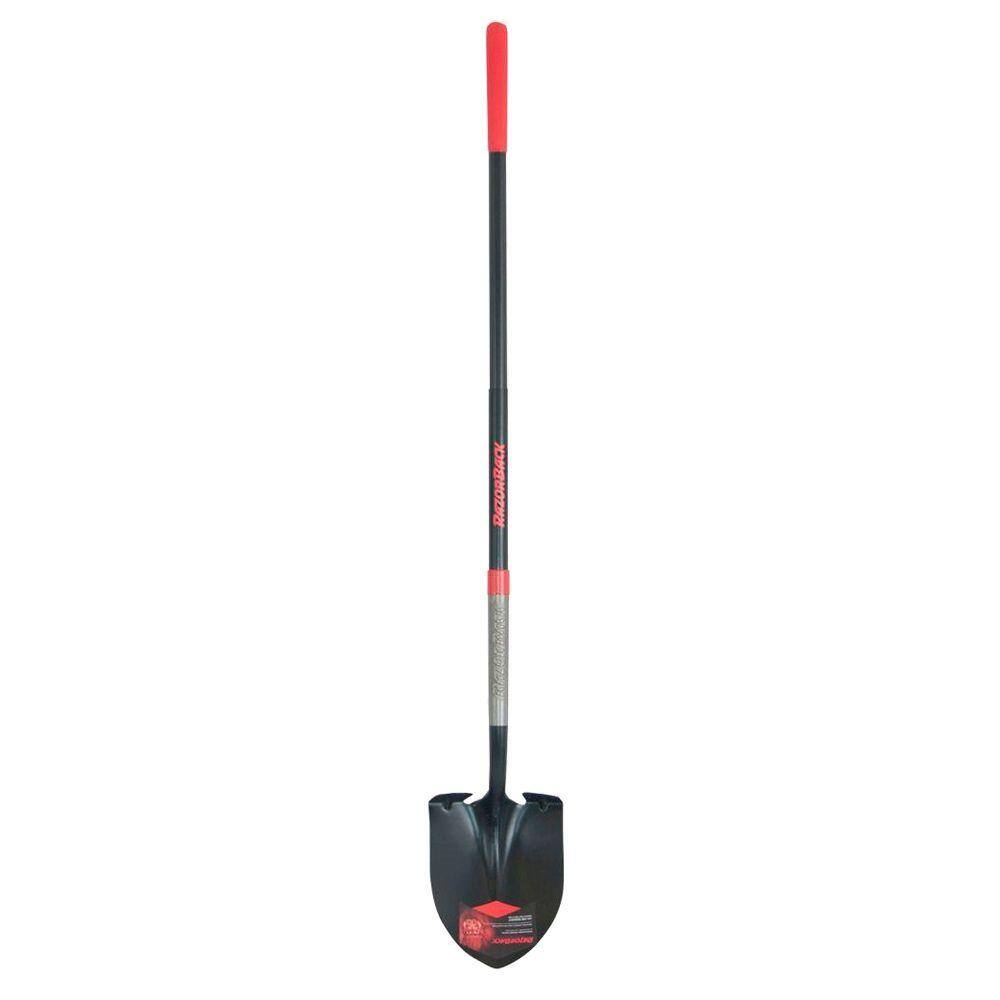 Razor-Back 49 in. Fiberglass Handle Super Socket Digging Shovel 2594400