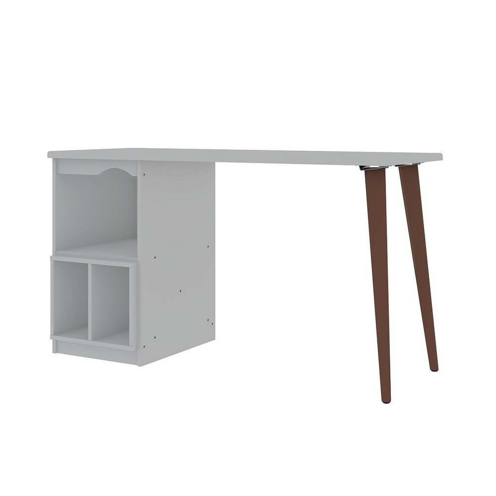 Hampton 53.54 3 Cubby/ Wood Leg Home Office Desk