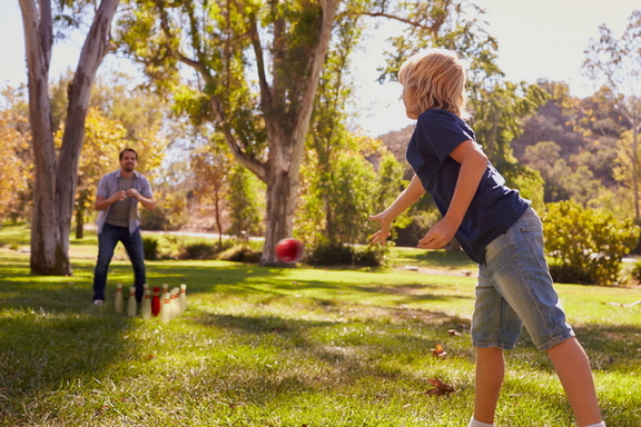 Brybelly Wooden Lawn Bowling Set