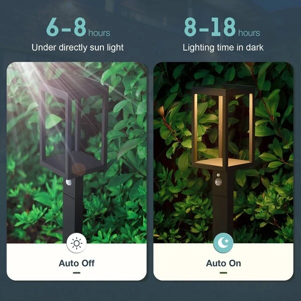 Inowel Solar Outdoor Light Pathway Dusk to Dawn Garden Lighting