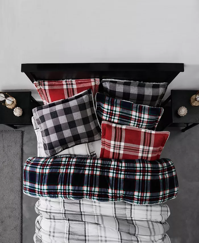 London Fog Ronnie Plaid 3 Piece Comforter Set， Full Queen