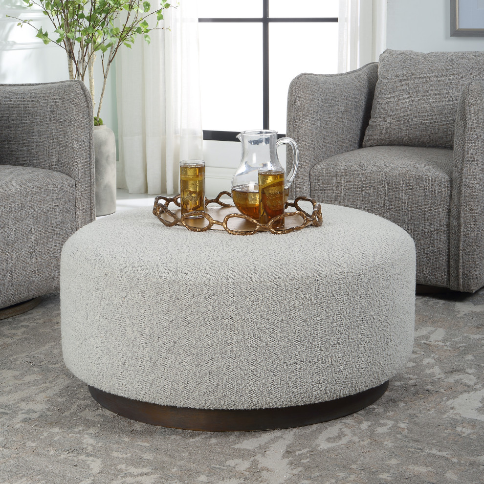 Avila Large Gray Ottoman / Coffee Table   Transitional   Coffee Tables   by Ownax  Houzz