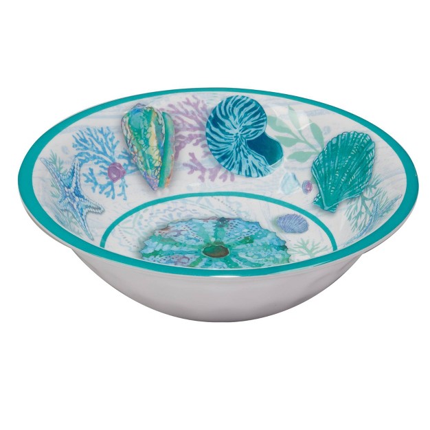 Set Of 6 Serene Seas Melamine All Purpose Bowls Certified International