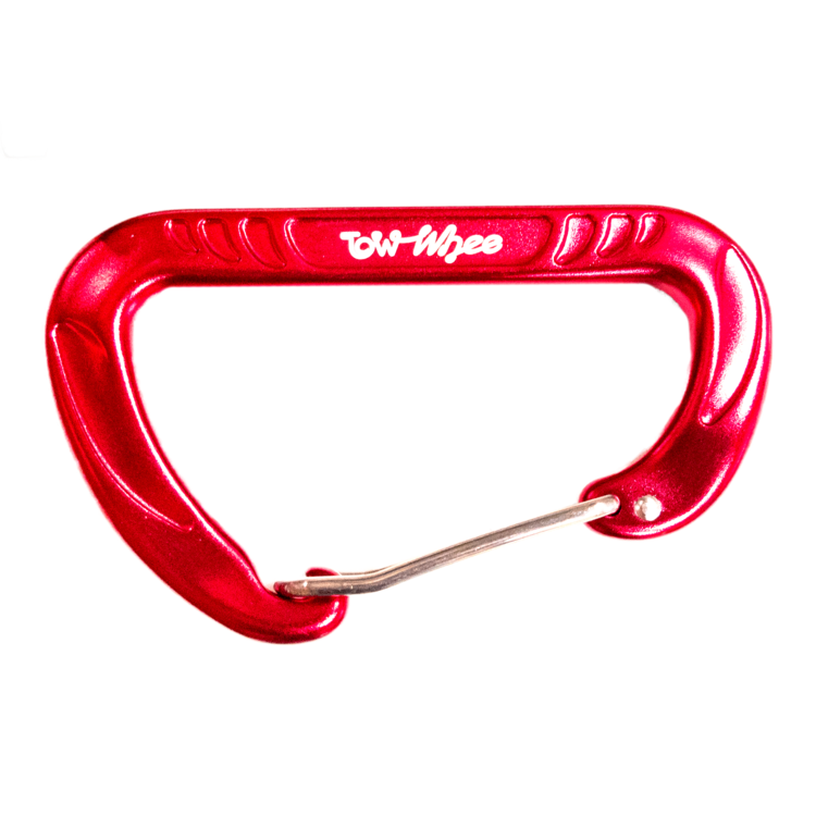 TowWhee Extra Mini Carabiner - Red