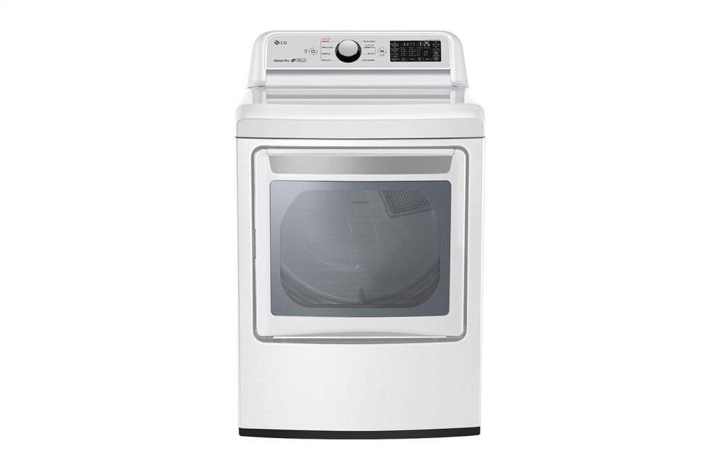 Lg DLE7300WE 7.3 Cu. Ft. Smart Wi-Fi Enabled Electric Dryer With Sensor Dry Technology