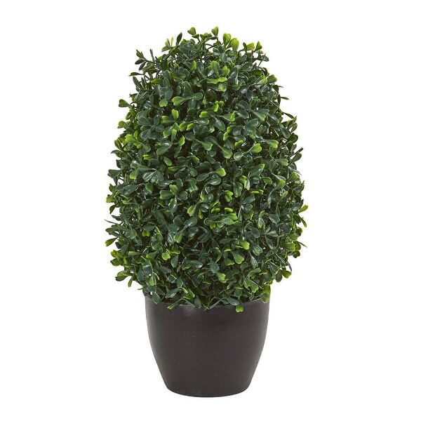 Nearly Natural 13 Boxwood Topiary Artificial Plant UV Resistant (Indoor/Outdoor)