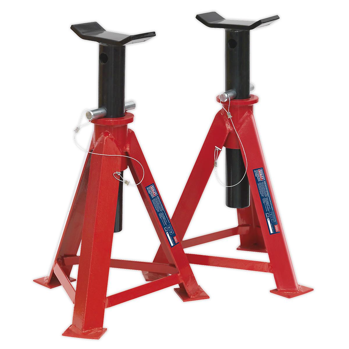 Sealey As7500 Axle Stands 7.5Tonne Cap Per Stand 15Tonne Per Pair Medium Height