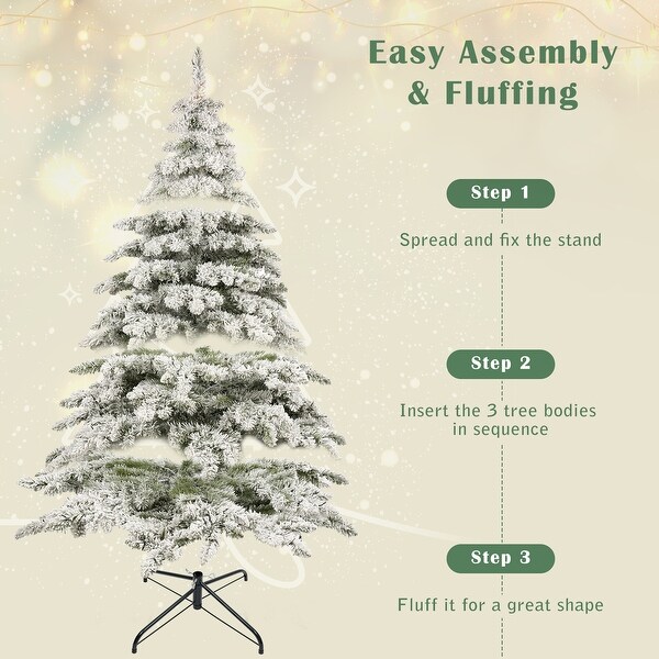 Lordear 6 foot/7.5 foot Artificial Christmas Tree Holiday Decoration Xmas Tree Christmas Decorations