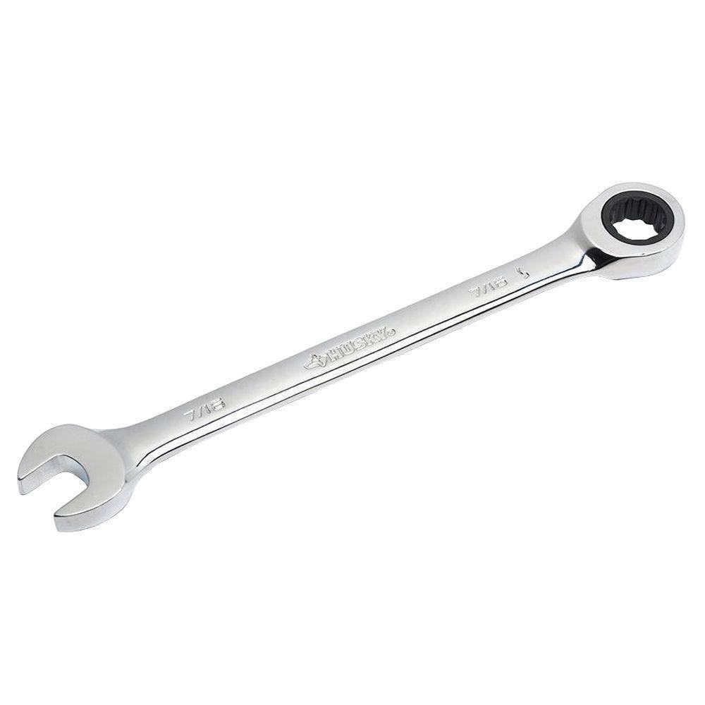 Husky 716 in. 12-Point SAE Ratcheting Combination Wrench HRW716