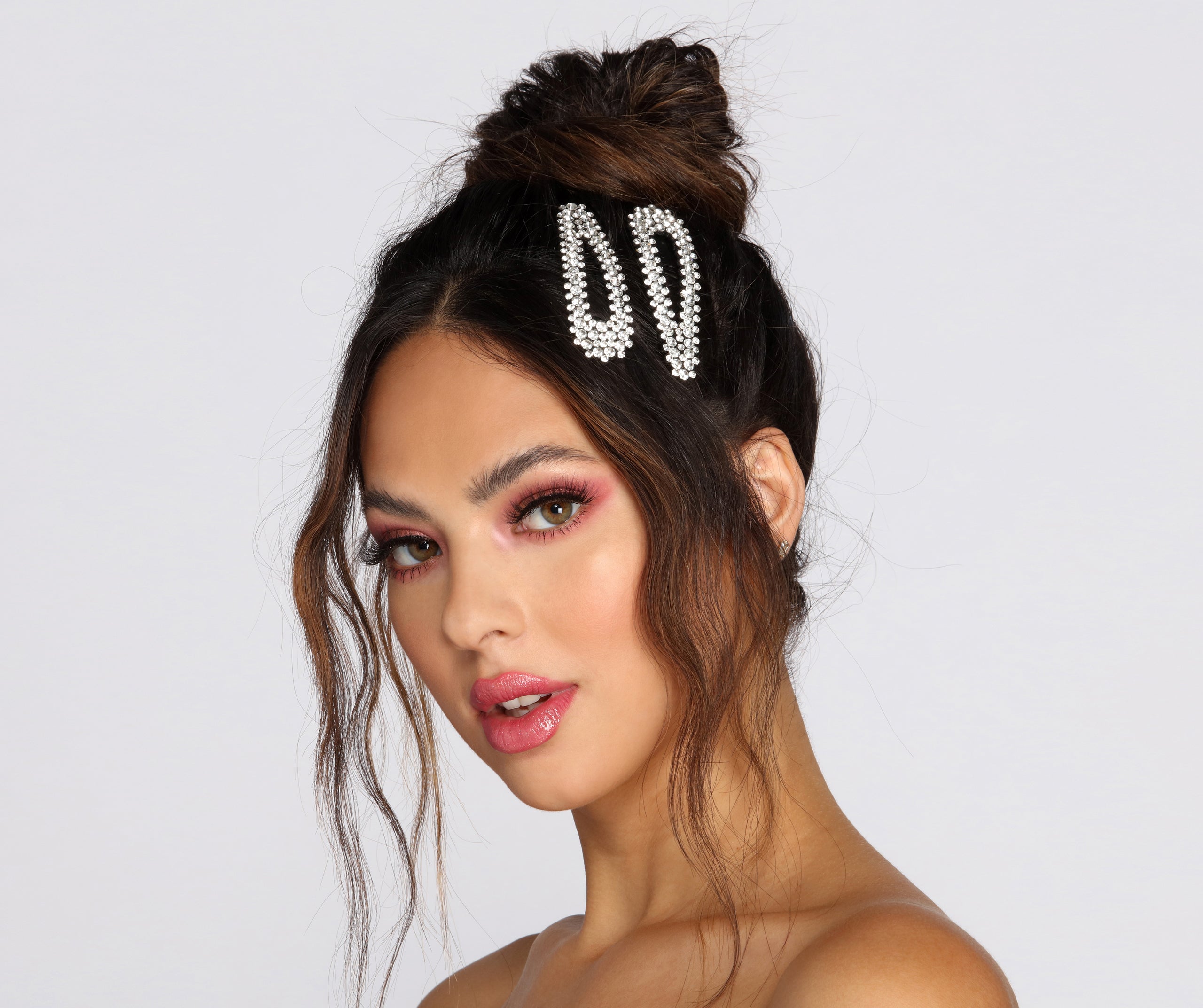 Try Me Rhinestone Hair Clips