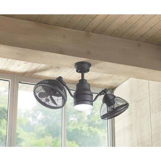 Home Decorators Collection Pendersen 42 in. Integrated LED IndoorOutdoor Espresso Bronze Ceiling Fan with Light Kit and Remote Control AM348-EB