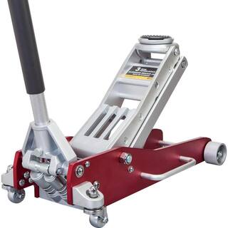 Big Red 3-Ton Low-Profile Aluminum Floor Jack with Dual Piston Speedy Lift AT830003XLR