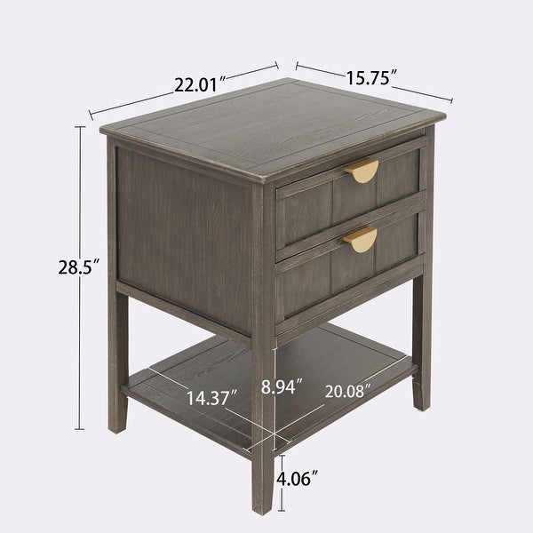 2 Drawer Side table