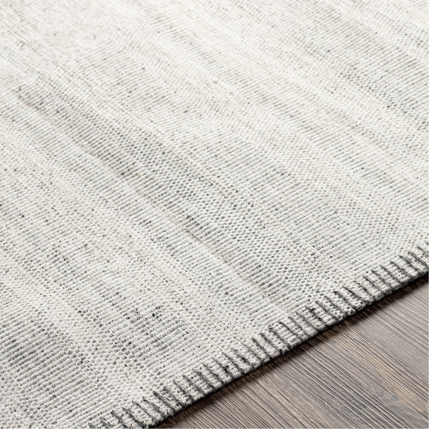 Irvine Hand Woven Rug in Silver Gray, Medium Gray, Charcoal