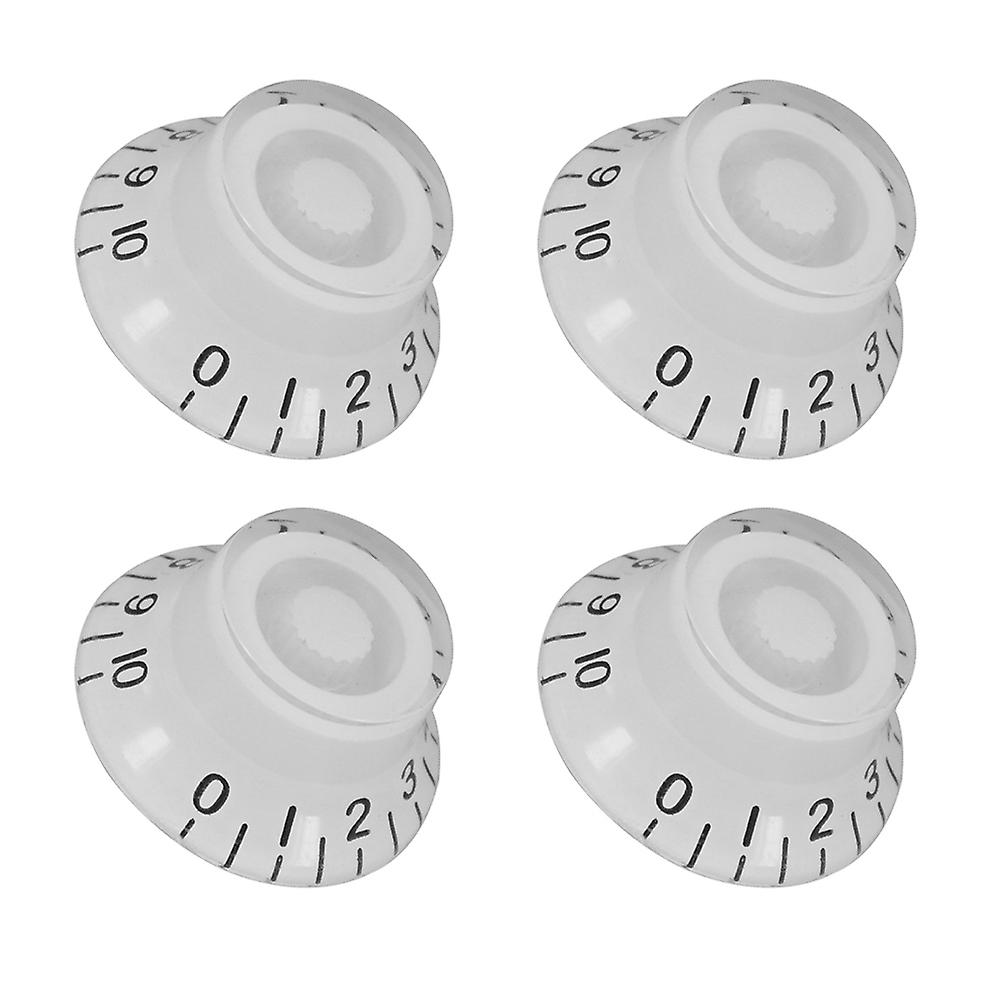 Electric Guitar Tone Volume Control Knobs For Epi/lp Electric Guitar 4pcs White