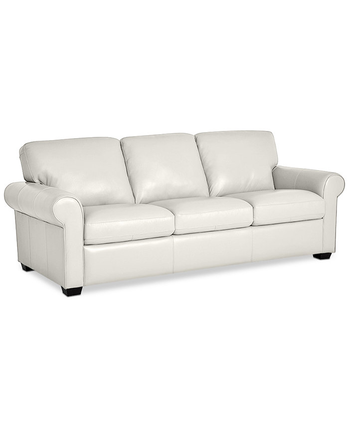 Furniture Orid 84 Leather Roll Arm Sofa