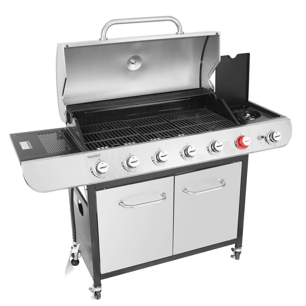 Royal Gourmet 6-Burner BBQ Liquid Propane Gas Grill with Sear and Side Burner SG6002R