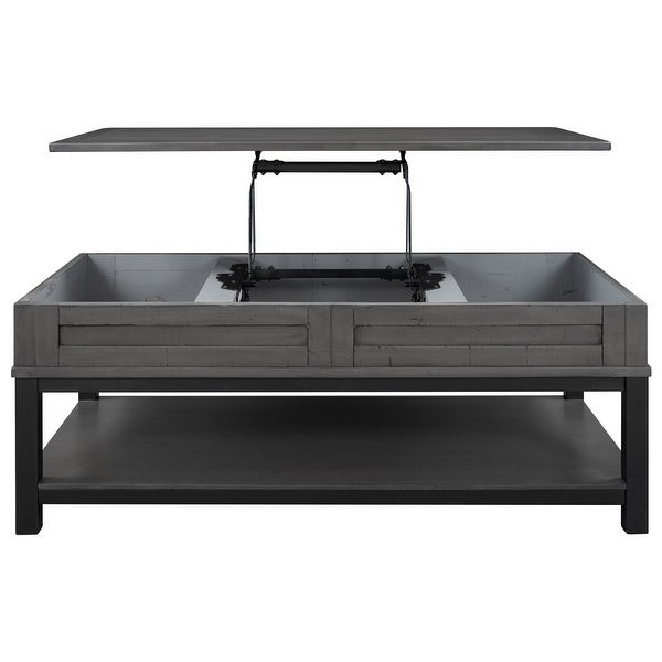 Lift Top Coffee Table with Shelf