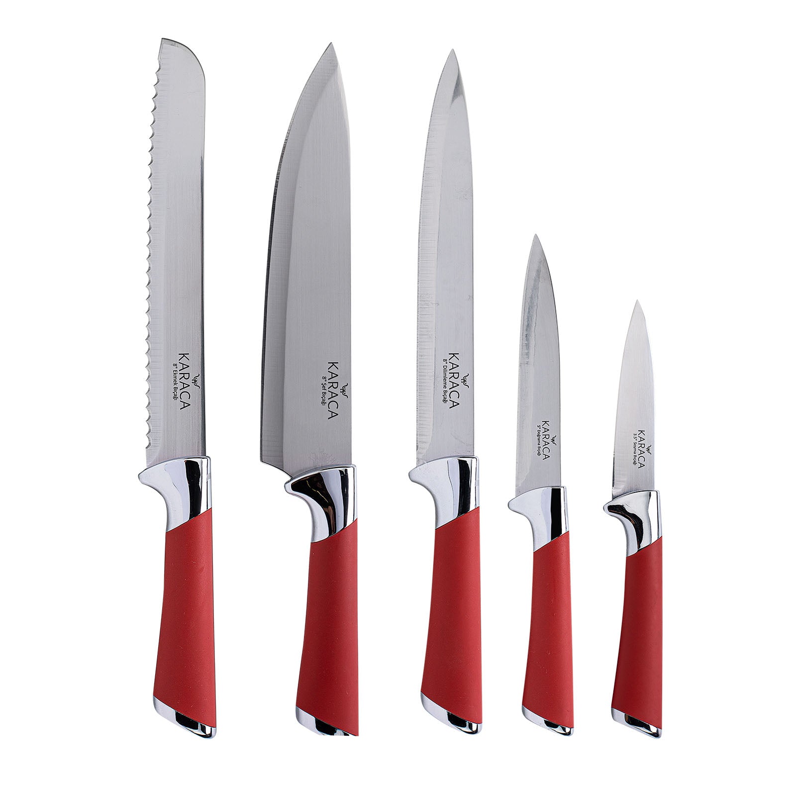 Grande Knife Set Red 153.03.07.8076