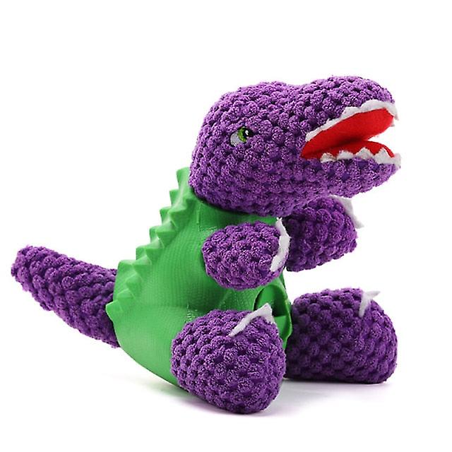 Squeaky dinosaur chewy dog toy