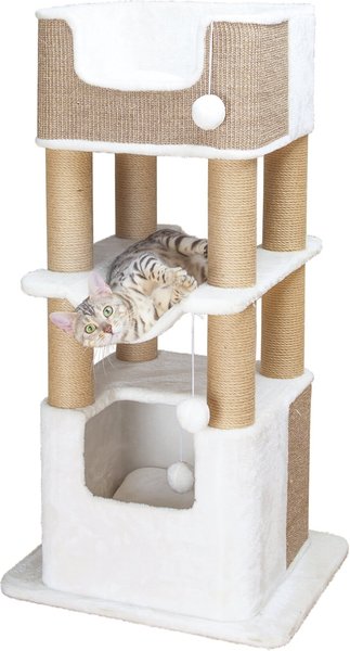 TRIXIE Lucano 43.3-in Wooden Tower Cat Scratching Post