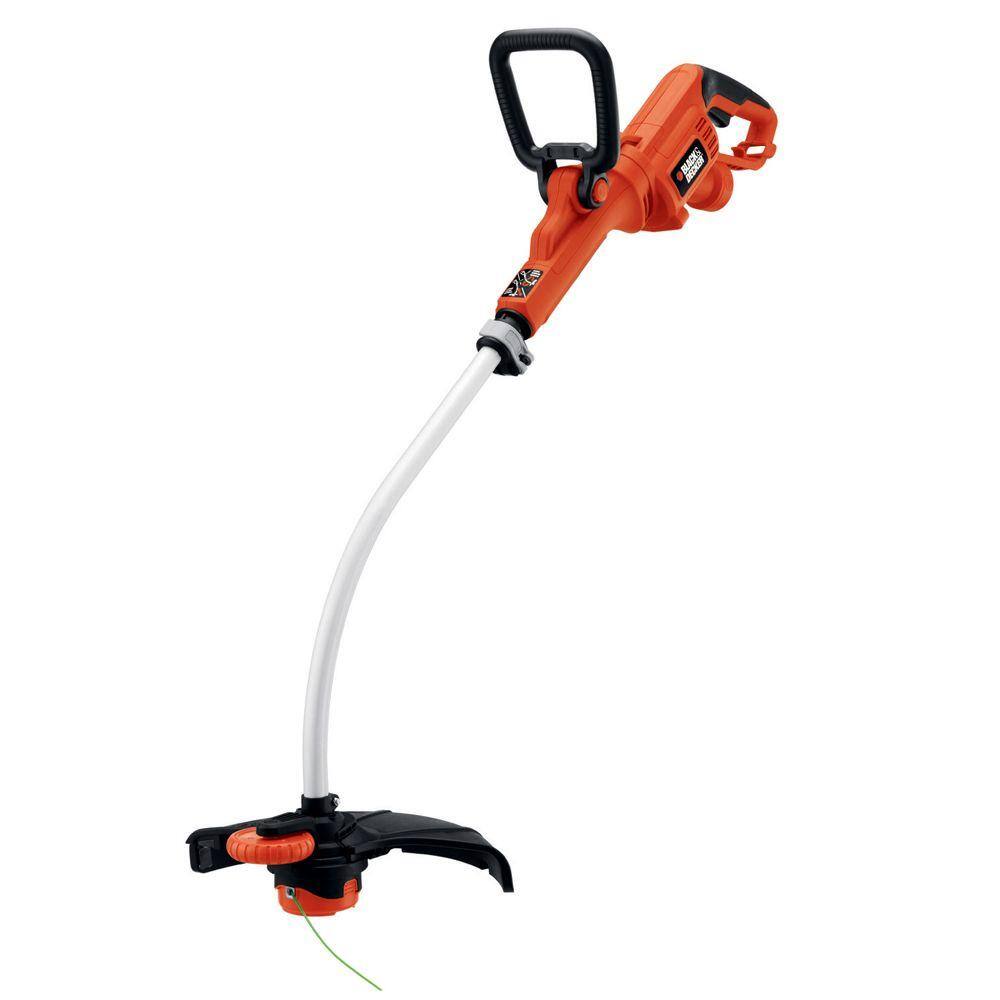 BLACK+DECKER 14 in. 7.5 AMP Corded Electric Curved Shaft 0.080 in. Single Line 2-in-1 String Trimmer  Lawn Edger with Automatic Feed GH3000