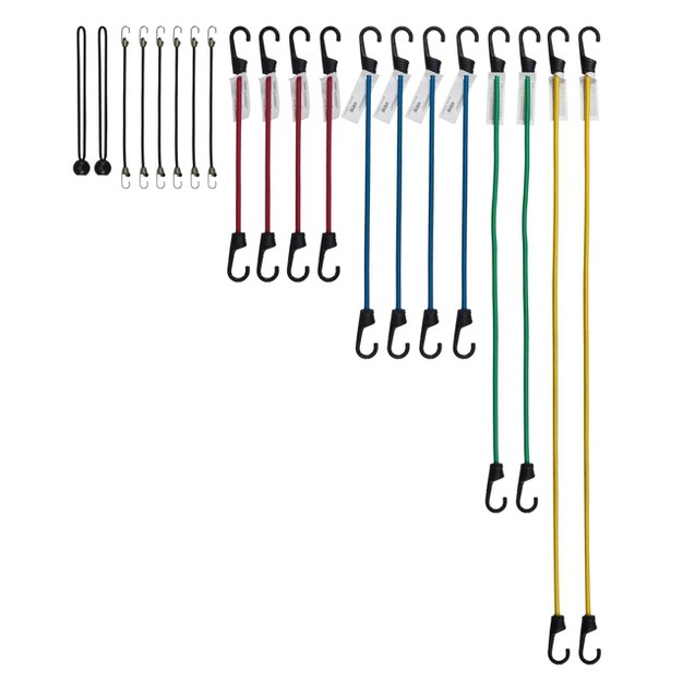 Cling 20pc Assorted Bungee Cords