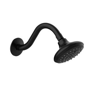 Design House Oakmont 2-Handle 1-Spray Tub and Shower Faucet in Matte Black (Valve Included) 595686