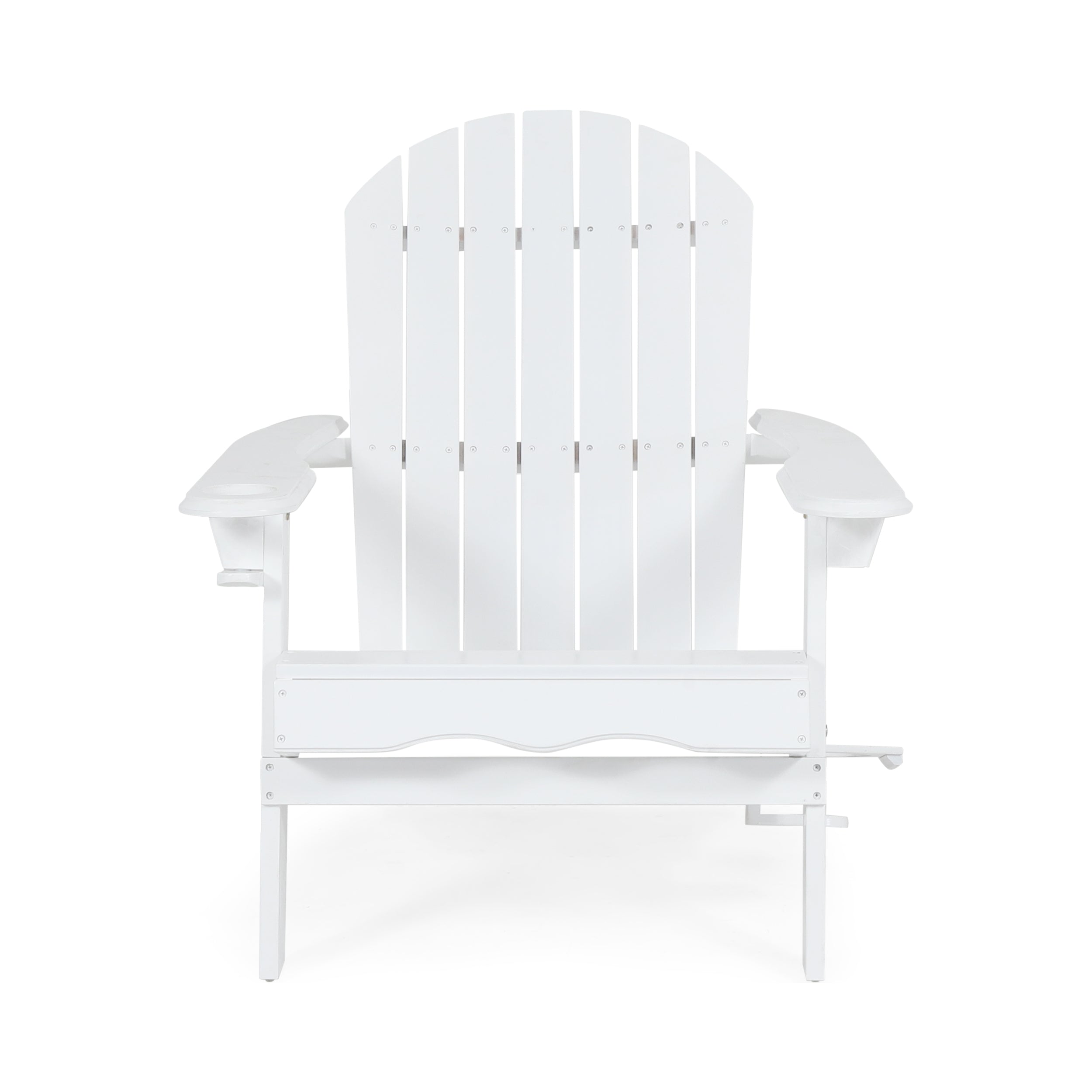 Kandyce Outdoor Acacia Wood Folding Adirondack Chairs (Set of 2)