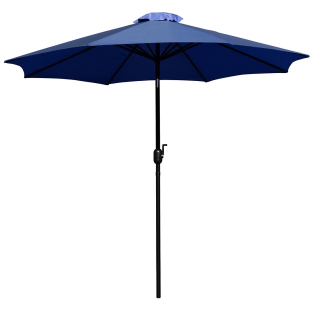 Merrick Lane 9 x27 Round Uv Resistant Outdoor Patio Umbrella With Height Lever And 33 Push Button Tilt