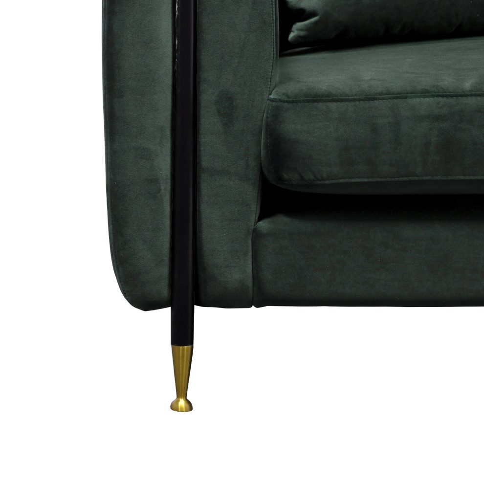 Divani Casa Corriga Dark Green Jade Accent Chair   Midcentury   Armchairs And Accent Chairs   by Vig Furniture Inc.  Houzz